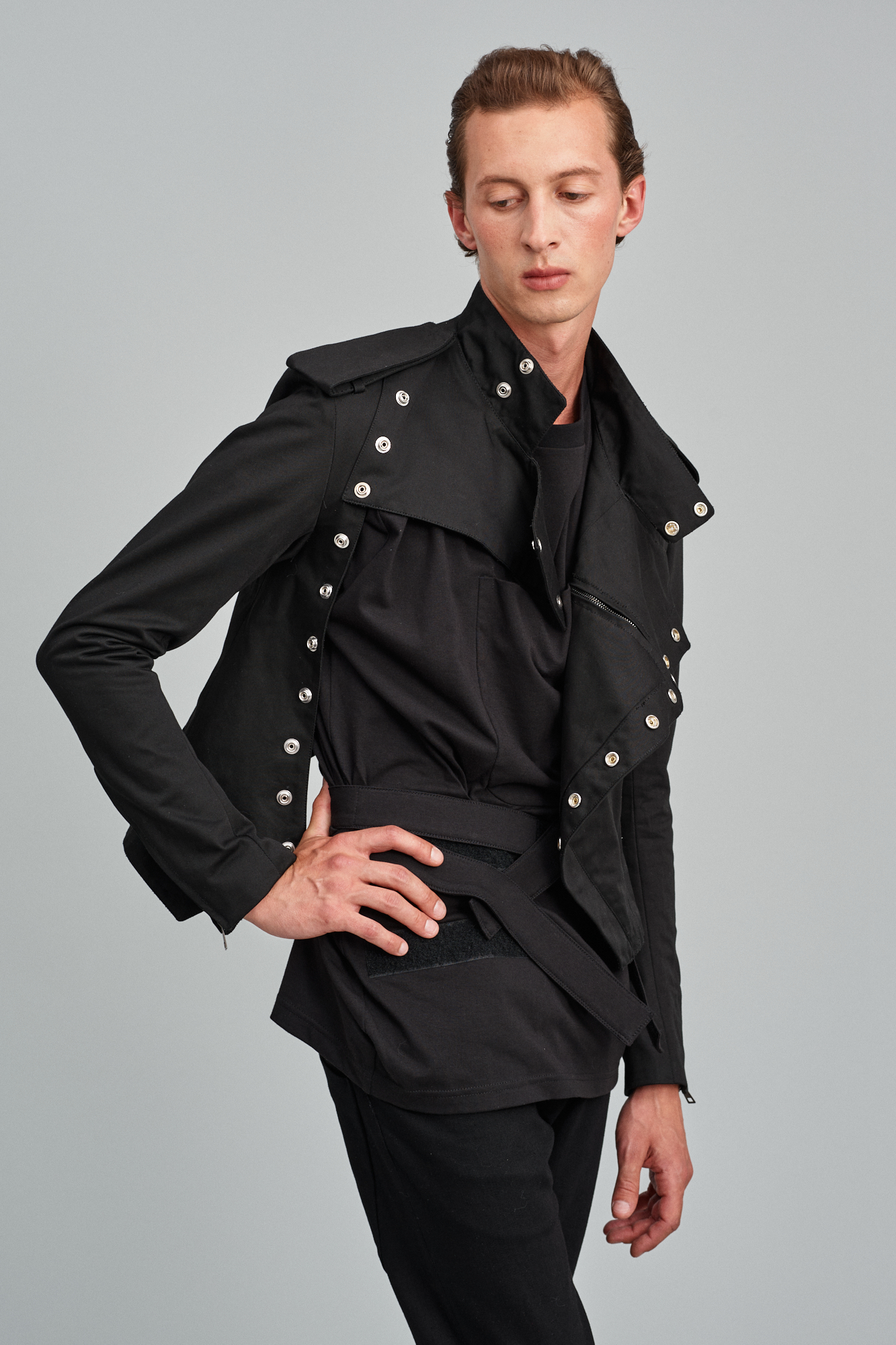 [The Magic Mountain] Officer-inspired deconstructed basque jacket