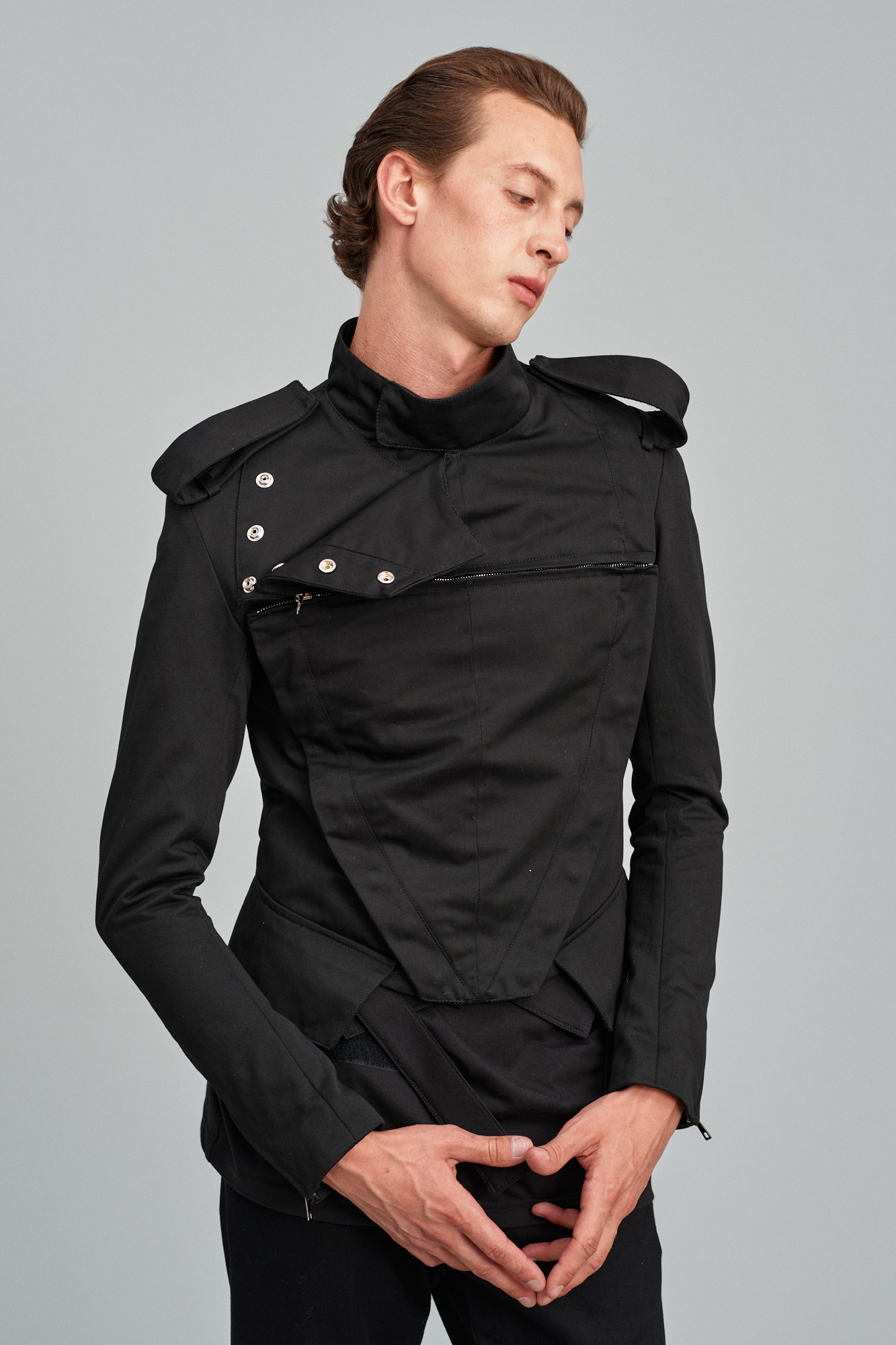 [The Magic Mountain] Officer-inspired deconstructed basque jacket