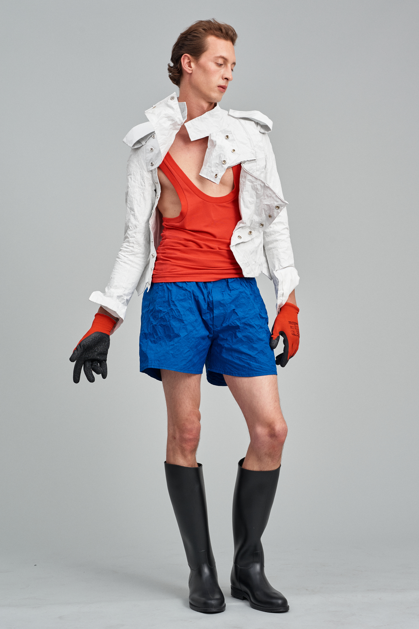 [The Magic Mountain] Officer-inspired deconstructed basque jacket