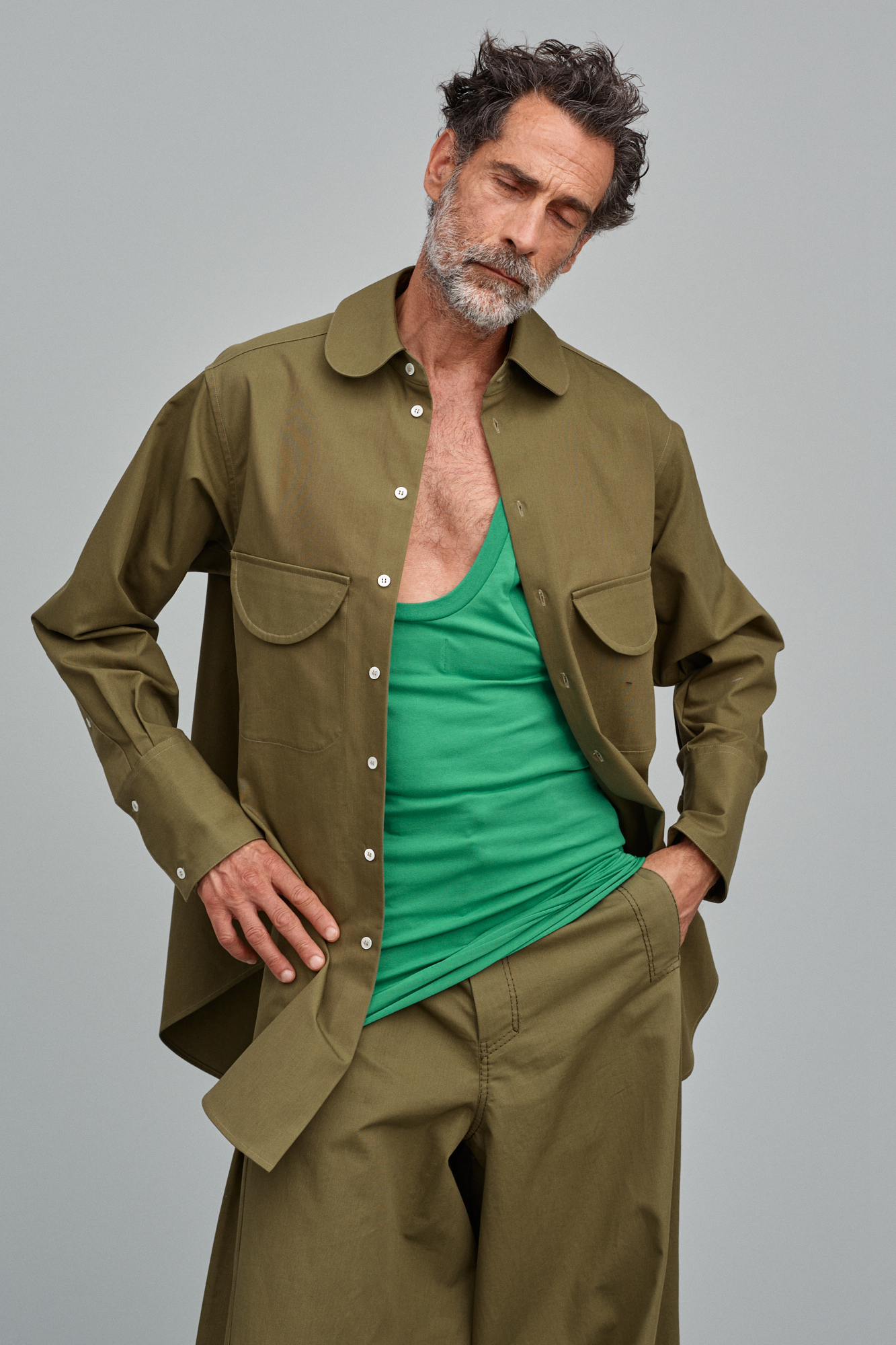 [The Magic Mountain] Signature casual shirt