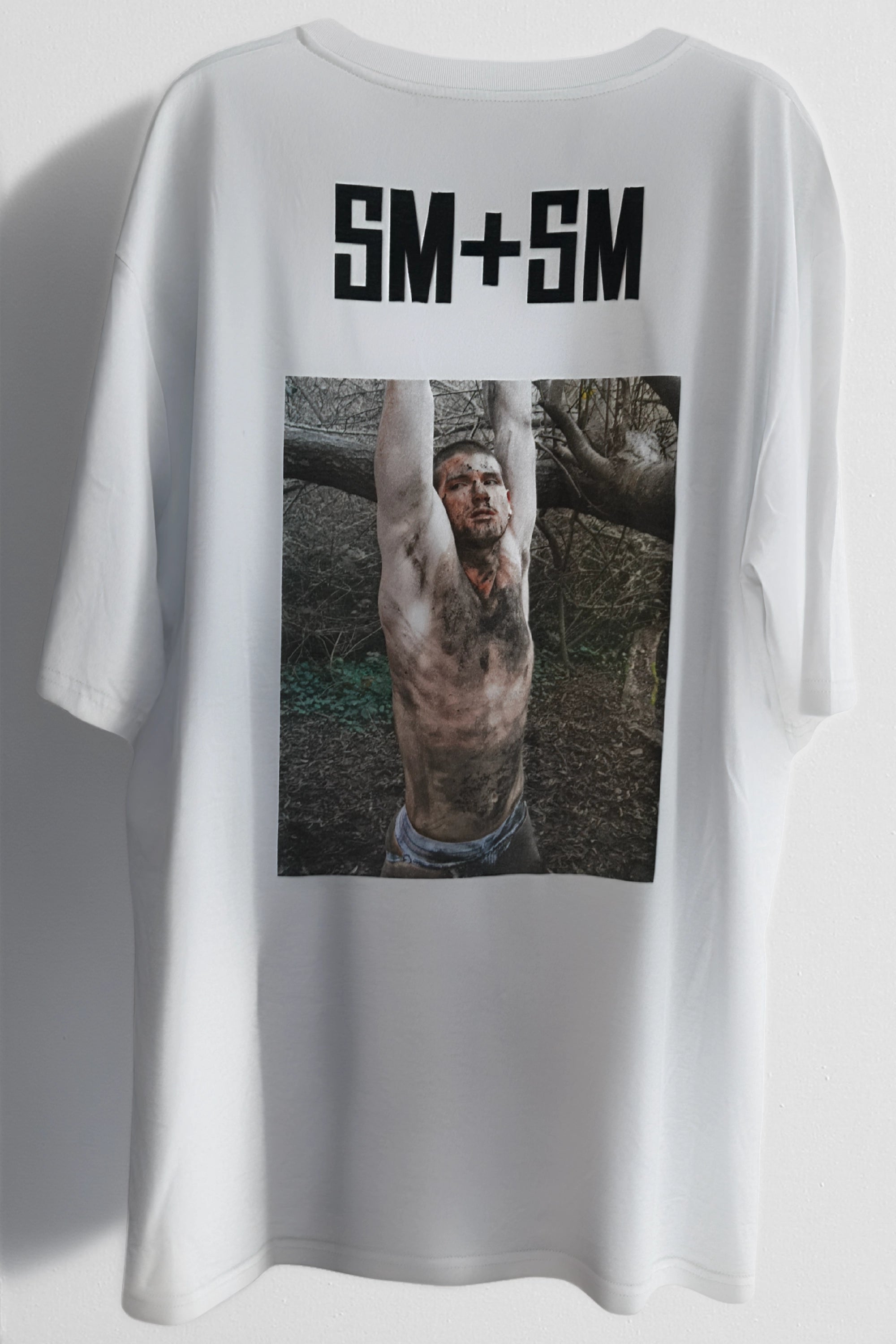[SM+SM] Printed oversized jersey t-shirt