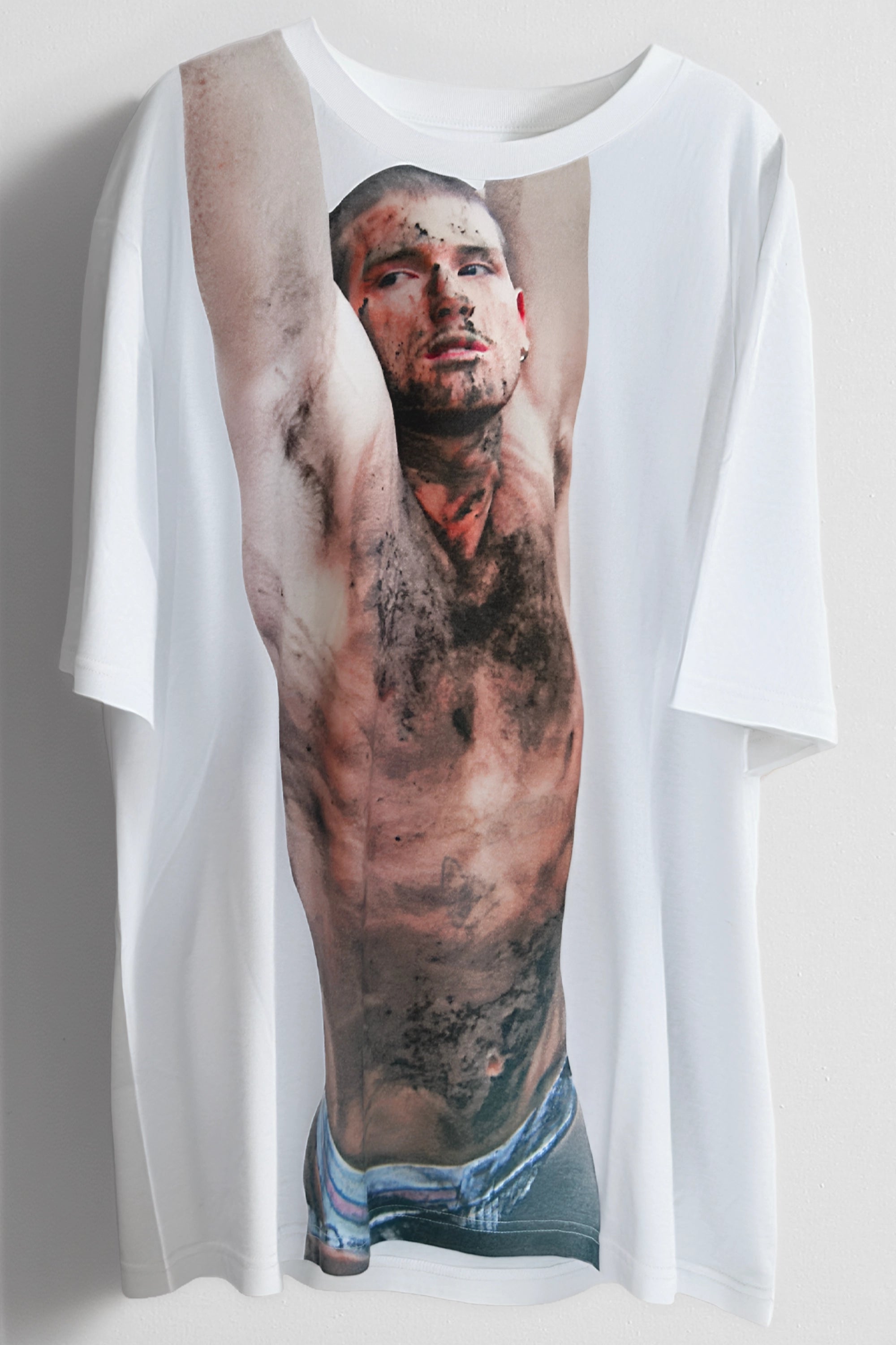[SM+SM] Printed oversized jersey t-shirt
