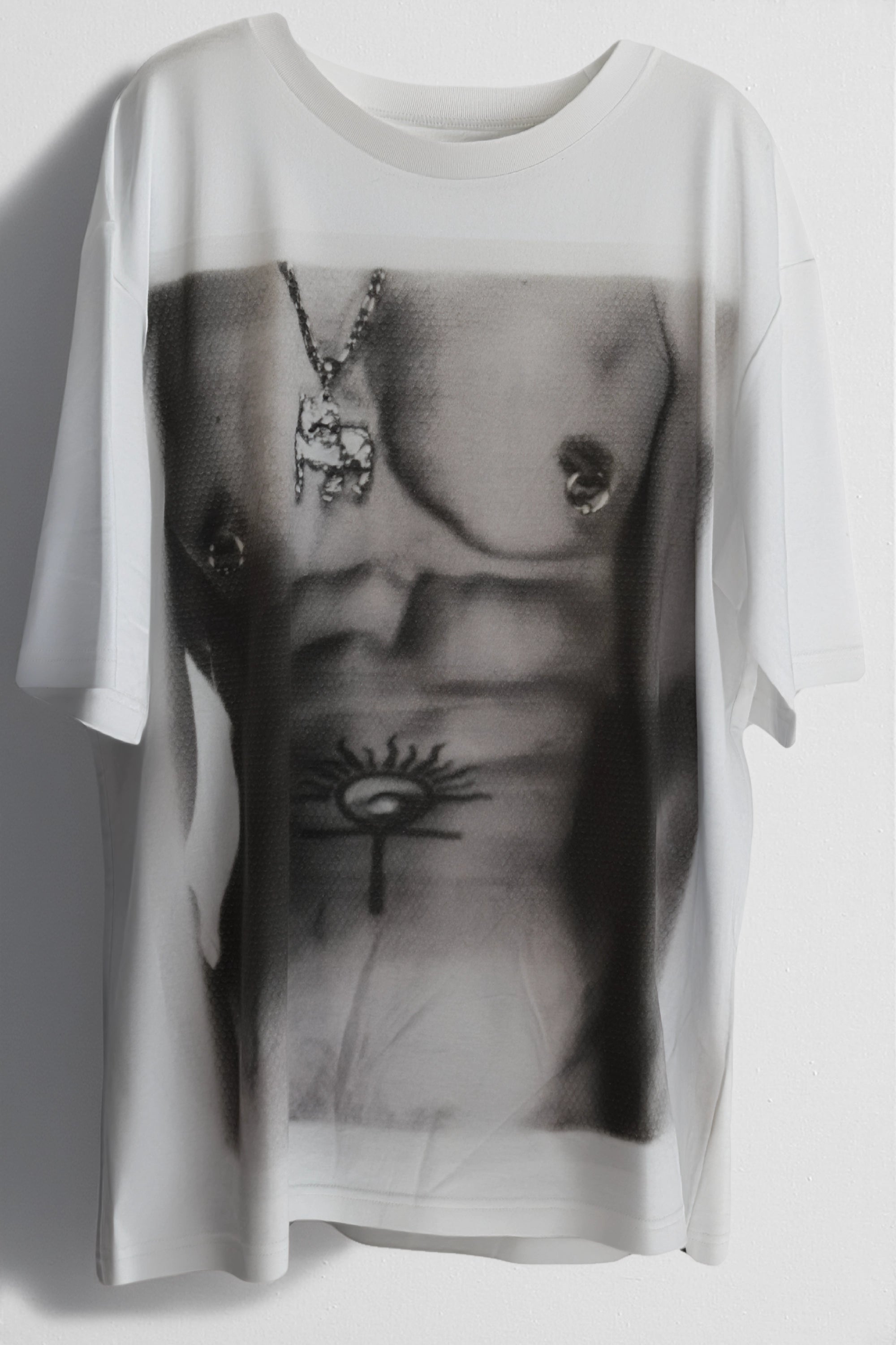 [SM+SM] Printed oversized jersey t-shirt