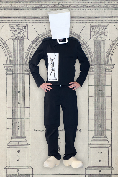Transformable Overall with Serigraph Prints