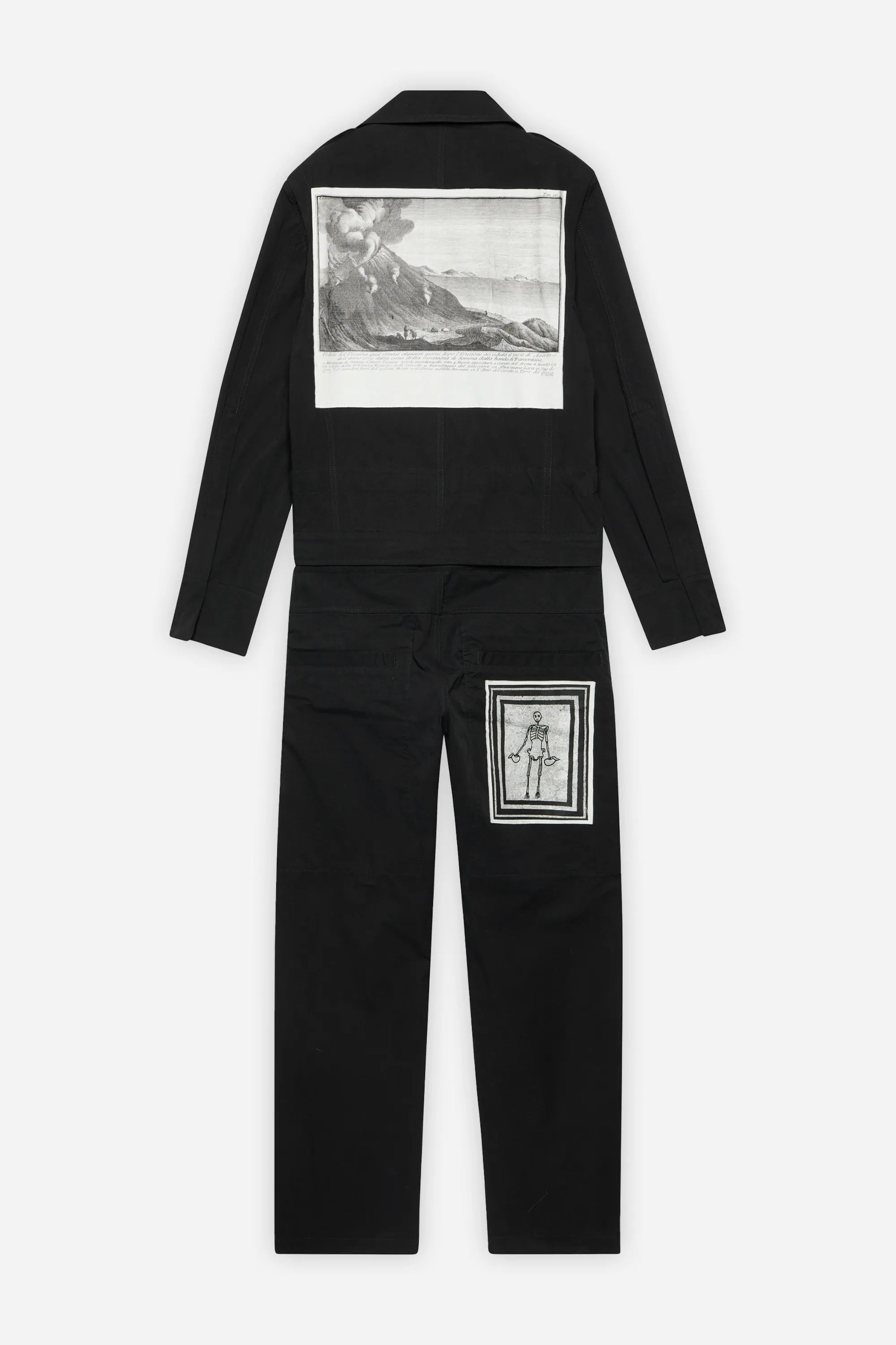 Back view from Sebastien Meunier Versatile Pompeii Printed Cotton Jumpsuit Front view from Sebastien Meunier Versatile Pompeii Printed Cotton Jumpsuit — Chapitre 14 collection.
