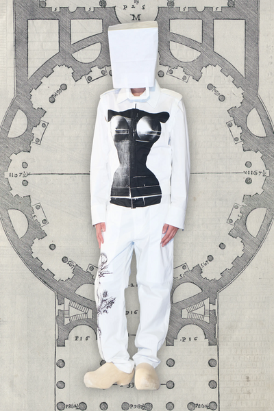 Transformable Overall with Serigraph Prints