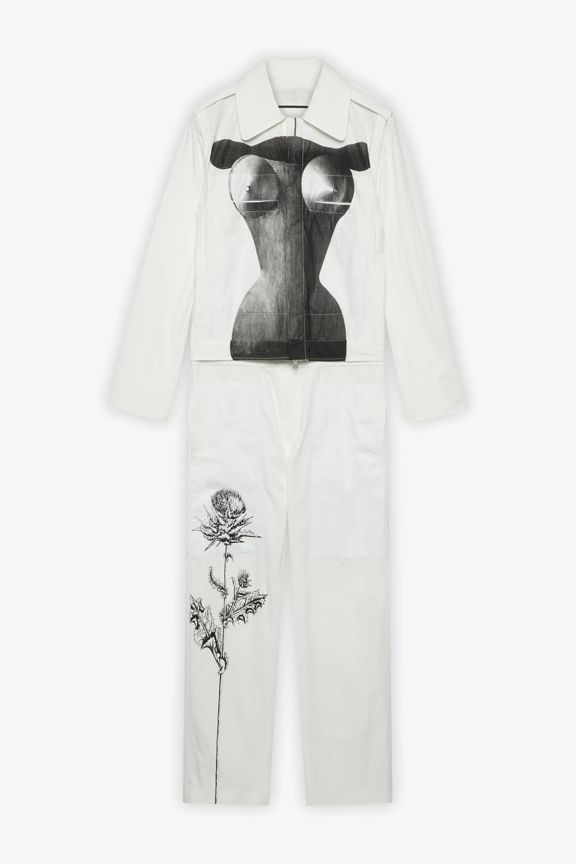 Transformable Overall with Serigraph Prints