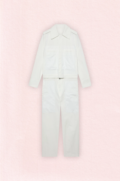 Transformable Overall in White