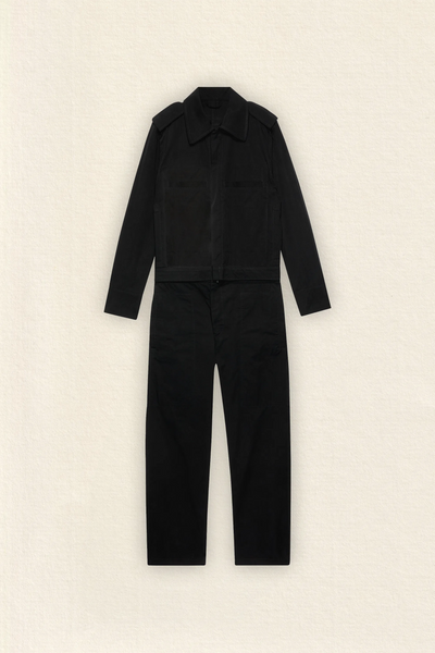 Transformable Overall in Black